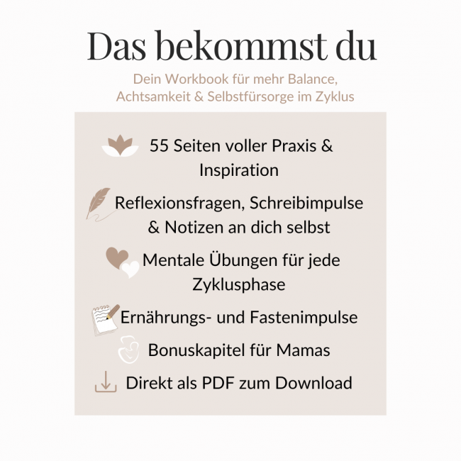 Workbook: Mehr gute Tage – Meine Reise zu mehr Balance und Kraft im Zyklus – Bild 3